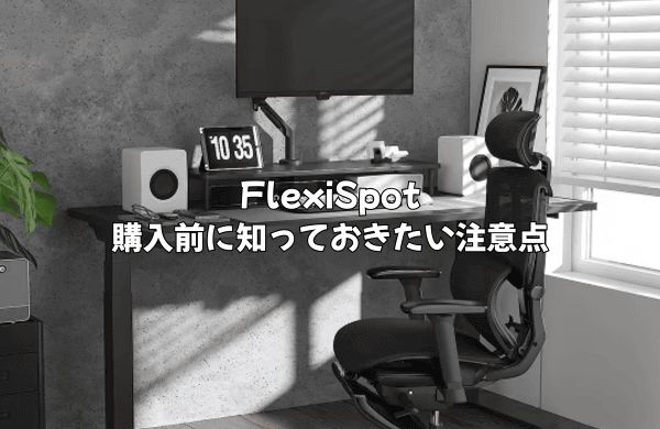 FlexiSpot購入前に知っておきたい注意点