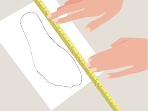 ハンターブーツの足のサイズの測り方3
